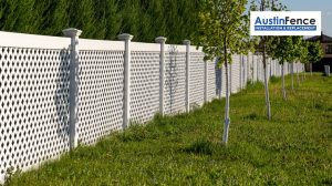 white wooden privacy fence
