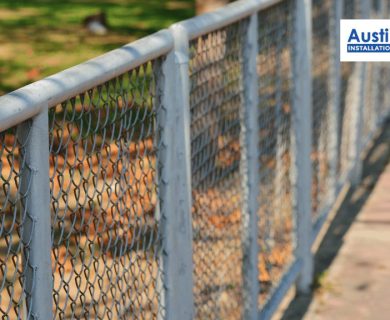 chain-link fence for residential house