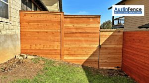 privacy fence with gate