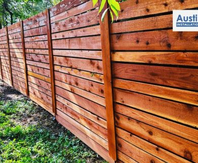 privacy fence made of wood